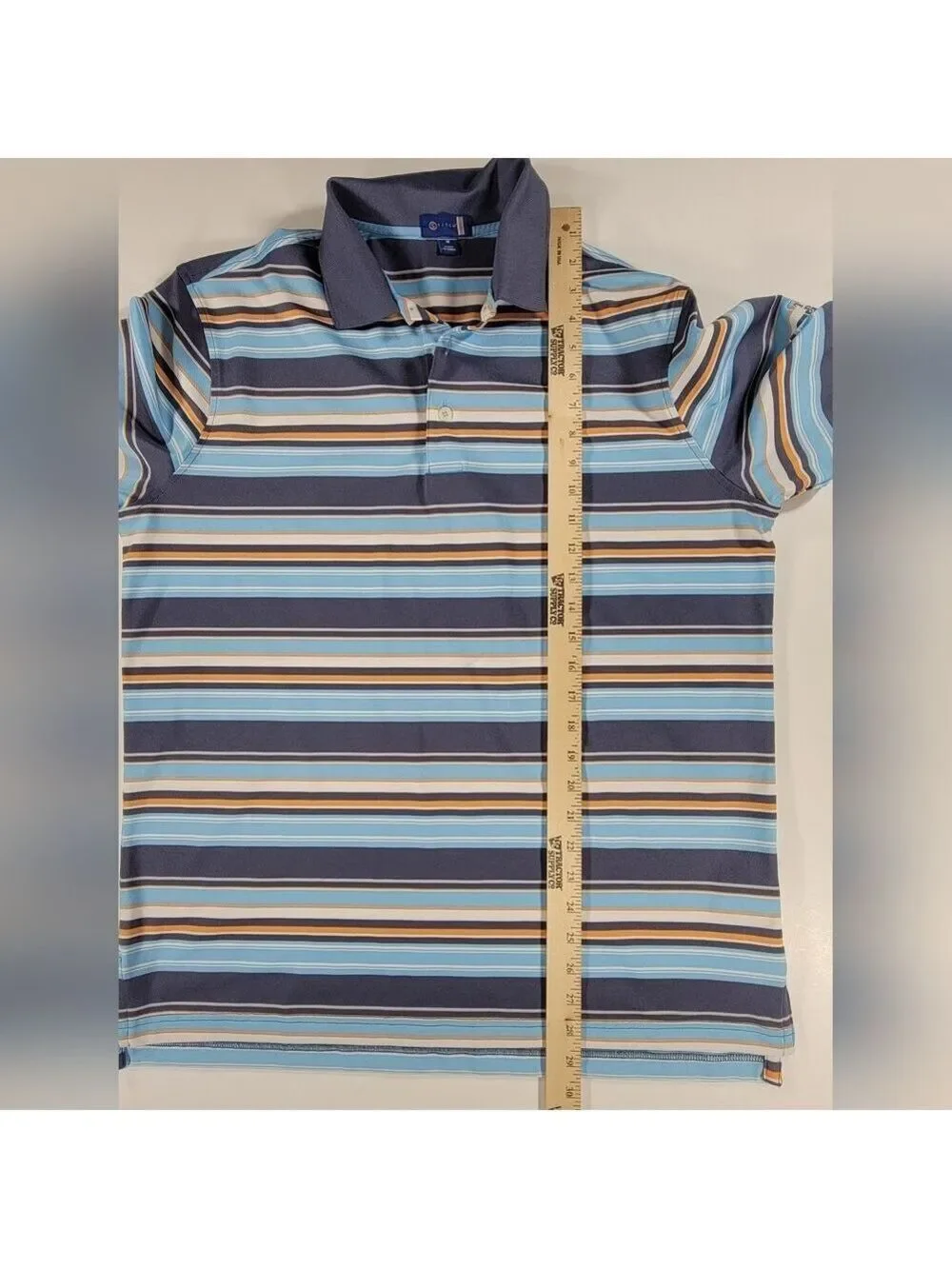 Stitch Golf Performance Stretch Pique Polo Shirt Mens Medium TPC Rivers Bend